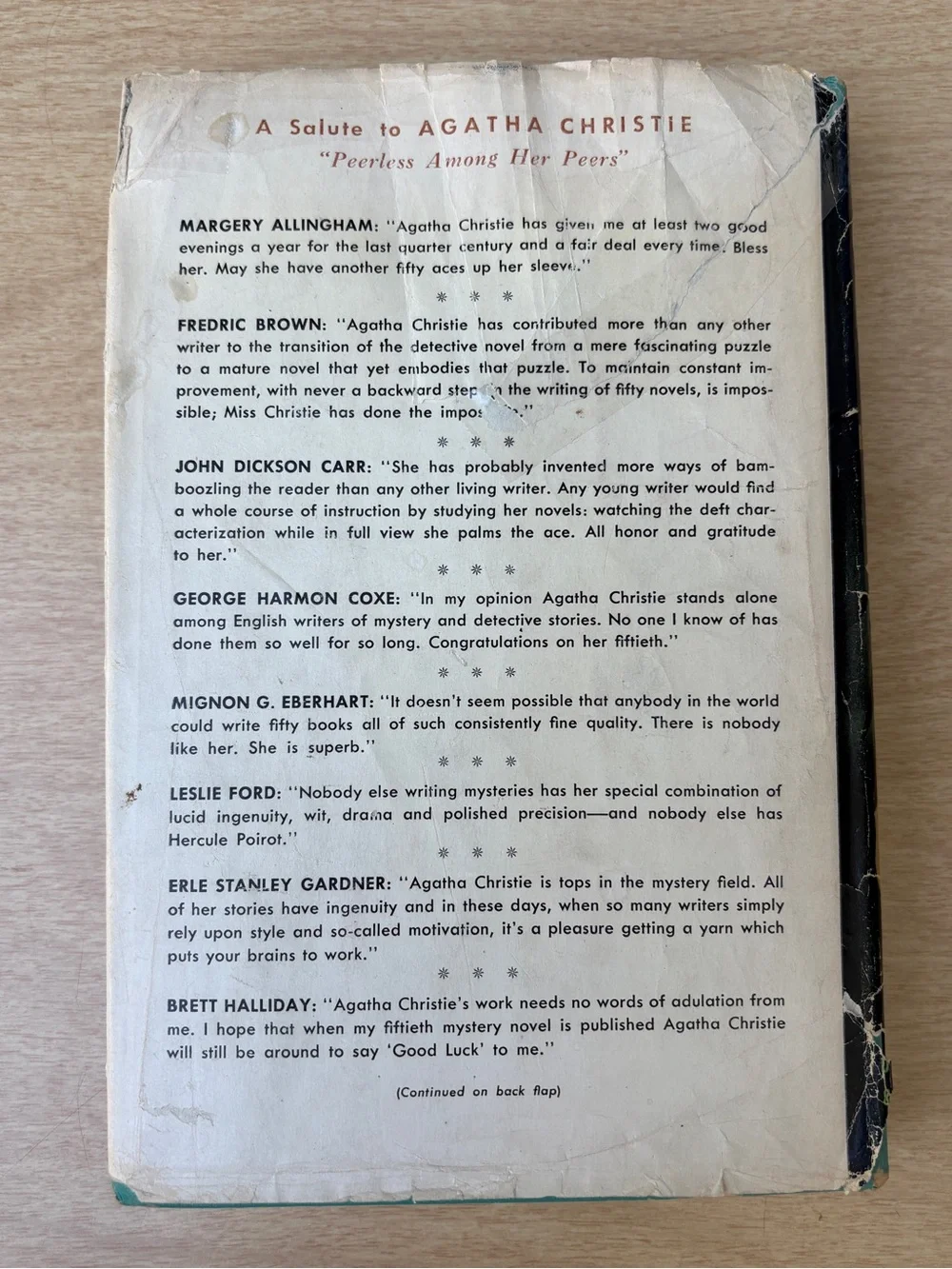 Agatha Christie They Came To Baghdad Vintage 1951 1st Edition Book